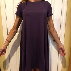 LULAROE Purple t-shirt dress